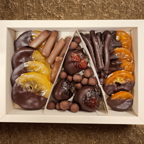 Coffret Prestige Fruits Confits & Grands Crus | Amandine et Chocolats